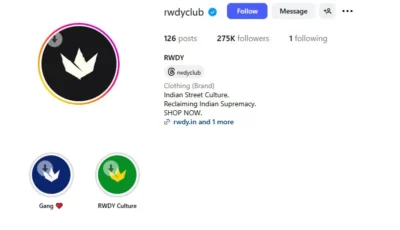 Rowdy Clothing Brand Instagram